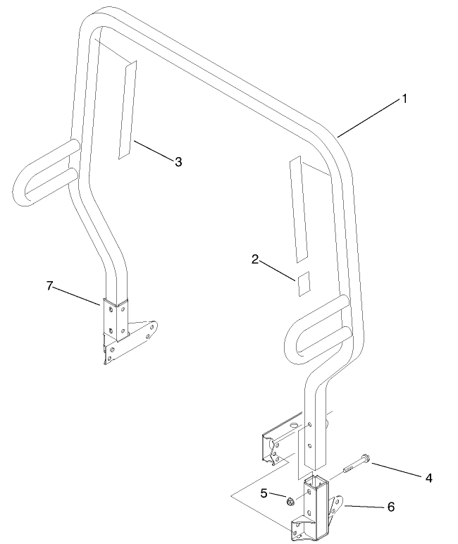 Roll Over Protection System (r.o.p.s.) Assembly