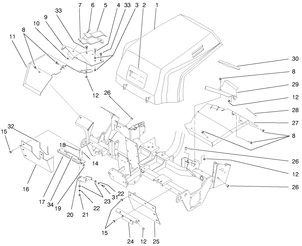 Hood & Grille Assembly