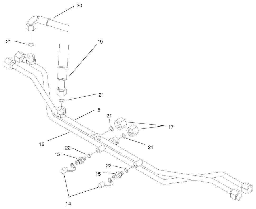 Drive Motor Plumbing Assembly (model No. 03422)