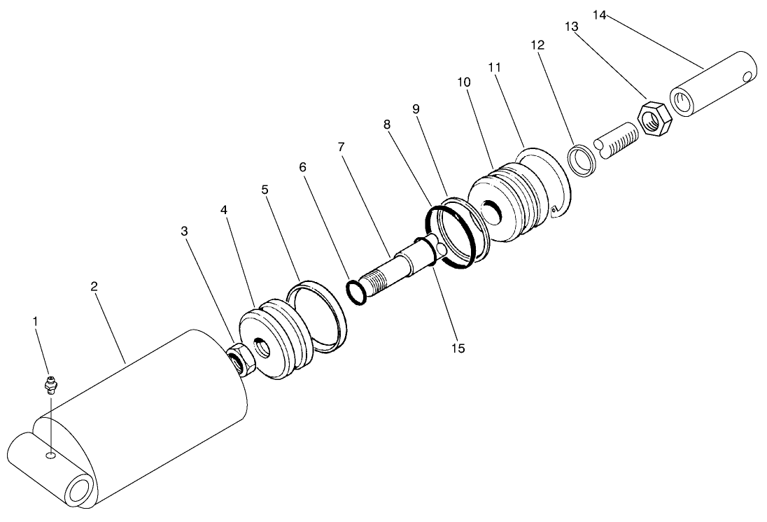 Rear Hydraulic Cylinder Assembly No. 93-6869