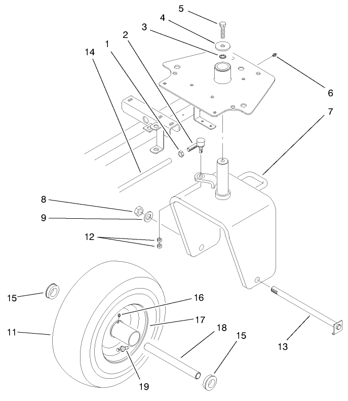 Rear Wheel Assembly (model No. 03422)