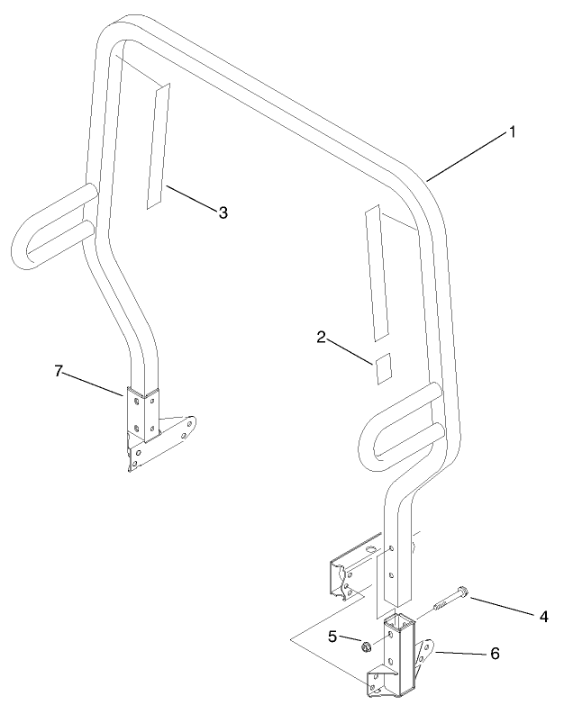 Roll Over Protection System (r.o.p.s.) Assembly