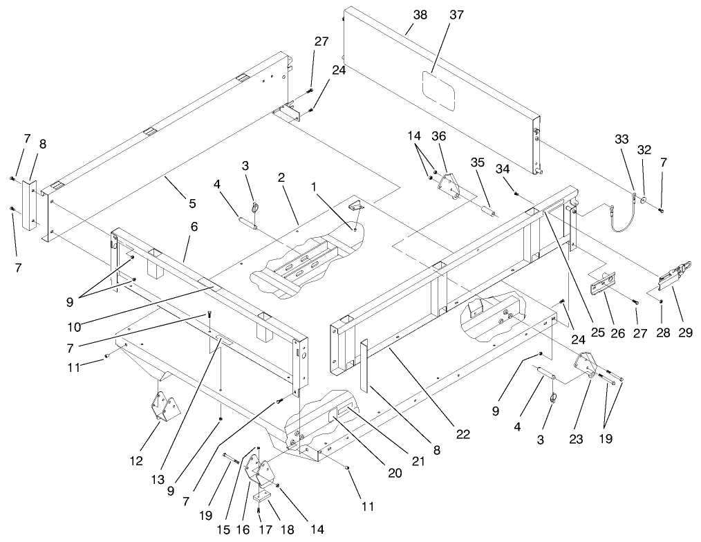 Bed & Bed Side Assembly (model 07202)