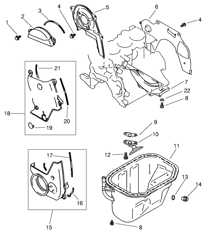 Cover & Oil Pan Assembly