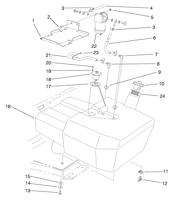 Fuel Tank & Filter Assembly