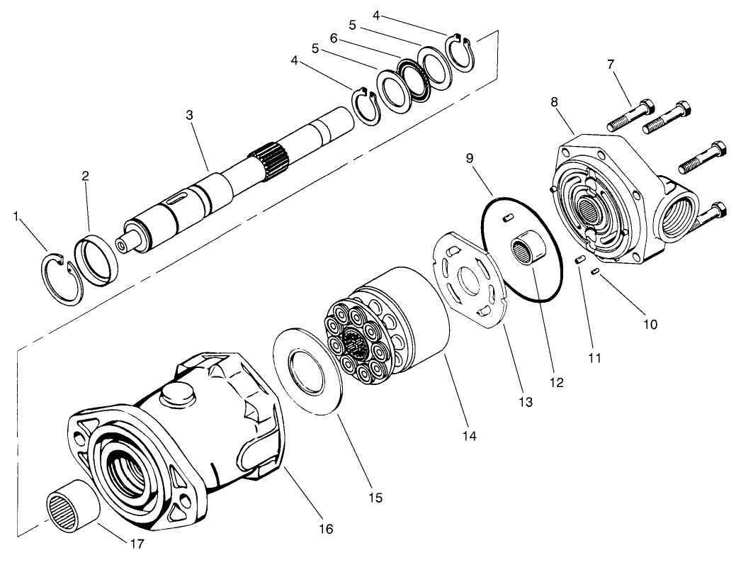 4 Wd Hydraulic Motor Asm. No 92-7386