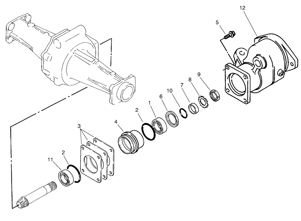 Sleeve Assembly Axle No. 93-7780 (model No. 03801 Only)