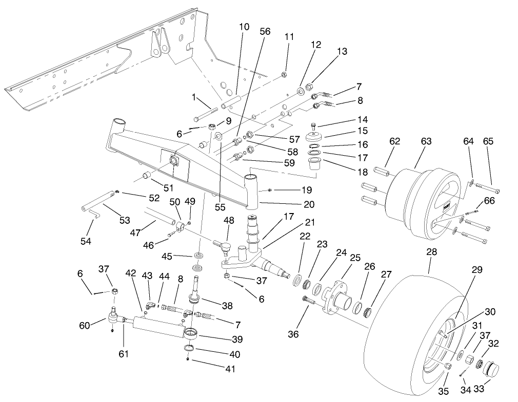 2-Wd Rear Axle Assembly (model No. 03800)