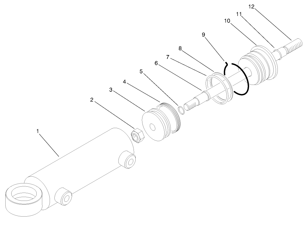 Hydraulic Cylinder No. 94-8142 (model No. 03800)