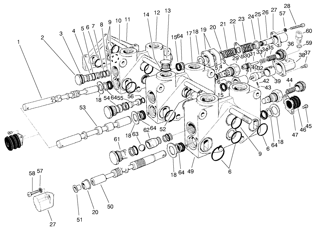 Control Valve Assy. No. 84-2203 (sections 3 Thru 5)