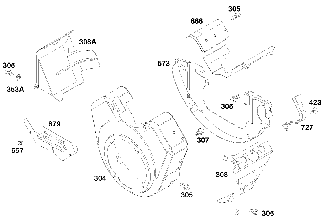 Engine Briggs & Stratton Model 303447-1179-A1