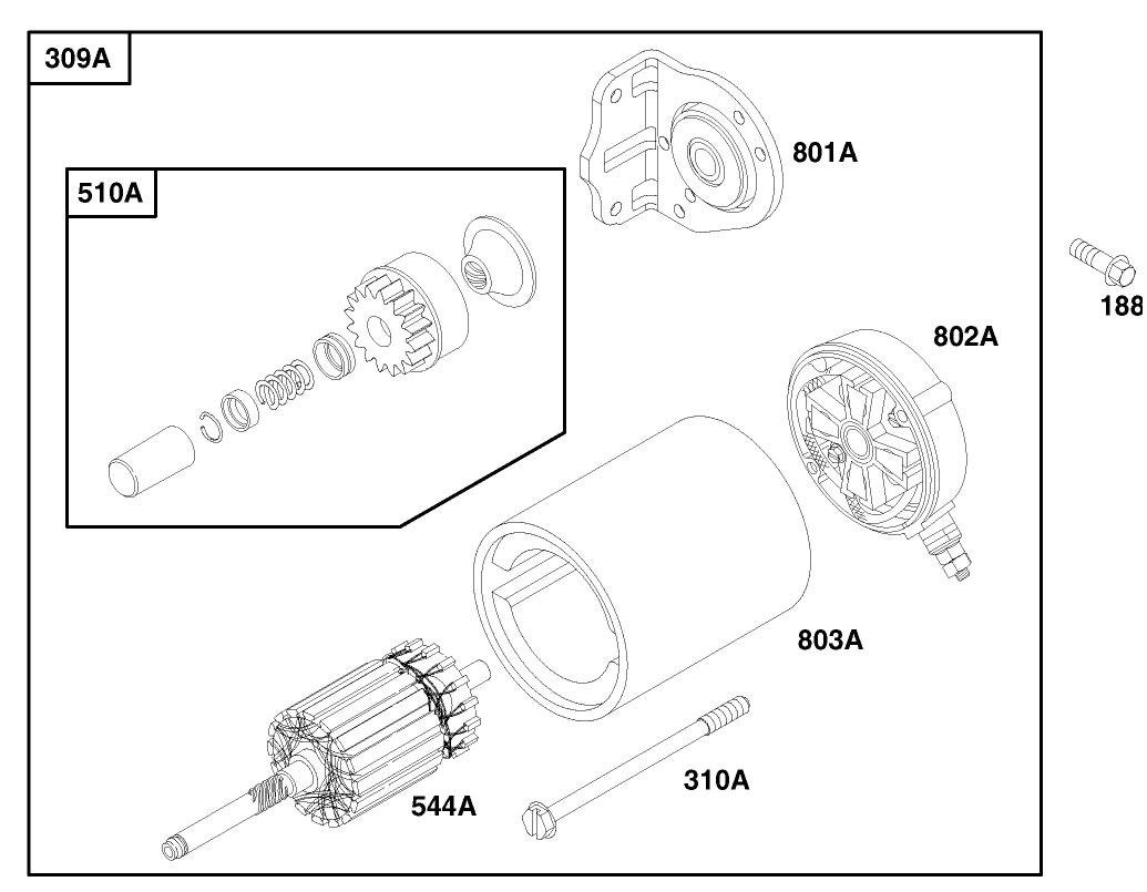Engine Briggs & Stratton Model 303447-1179-A1
