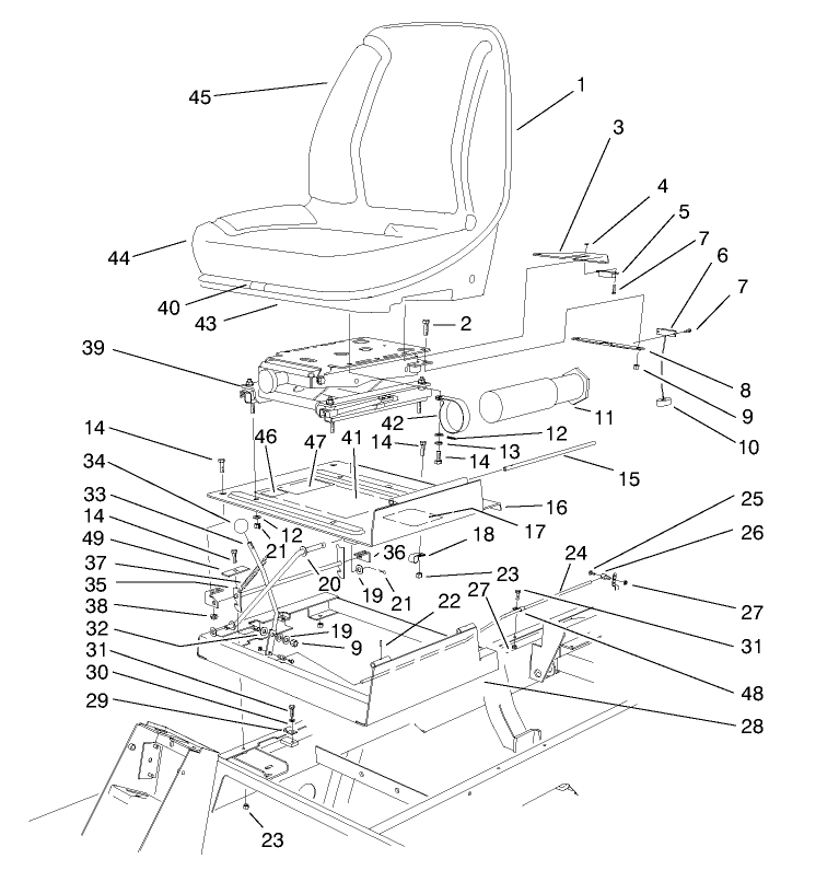 Seat & Throttle Assembly