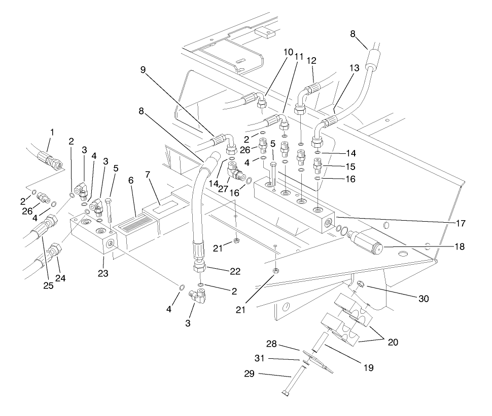 Front Hydraulic Manifolds