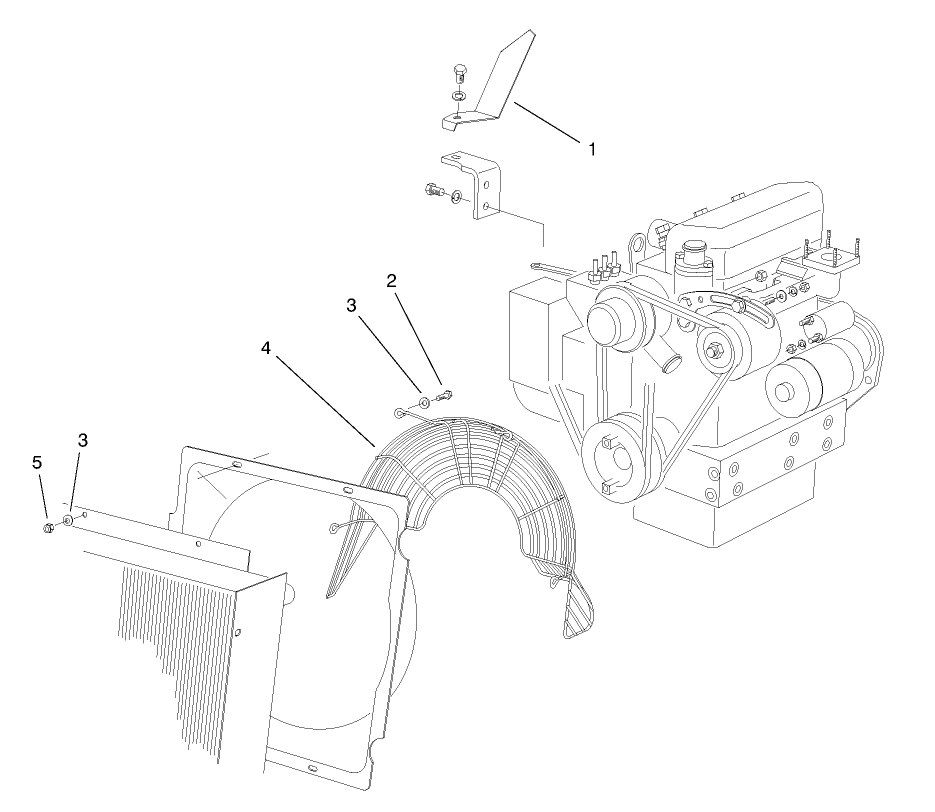 Fan Guard & Flywheel Shield Assembly (europe)