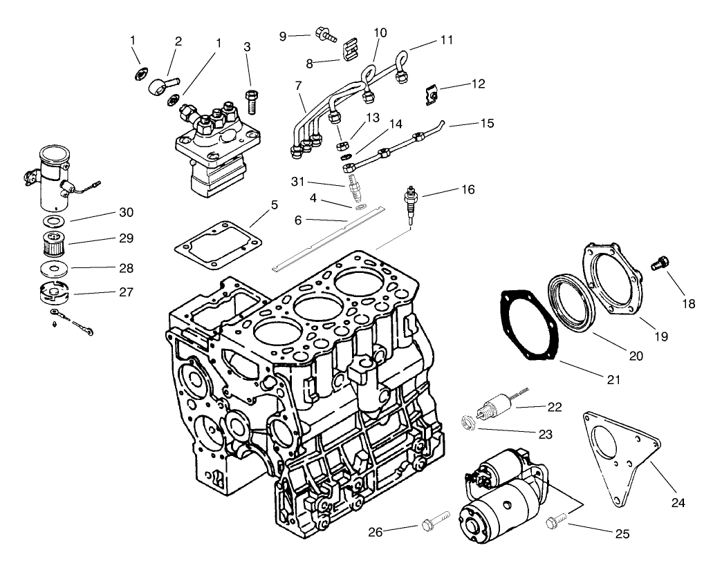 Fuel And Starter System Assembly