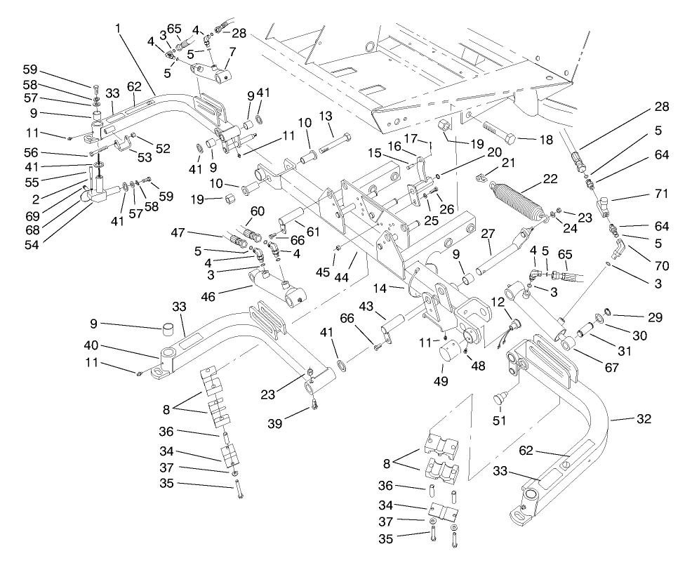 Front Lift Arms Assembly