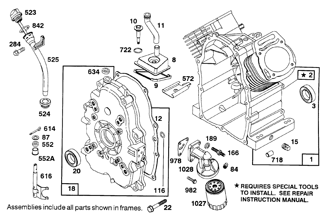 Engine Briggs & Stratton Model 303447-1233-A1