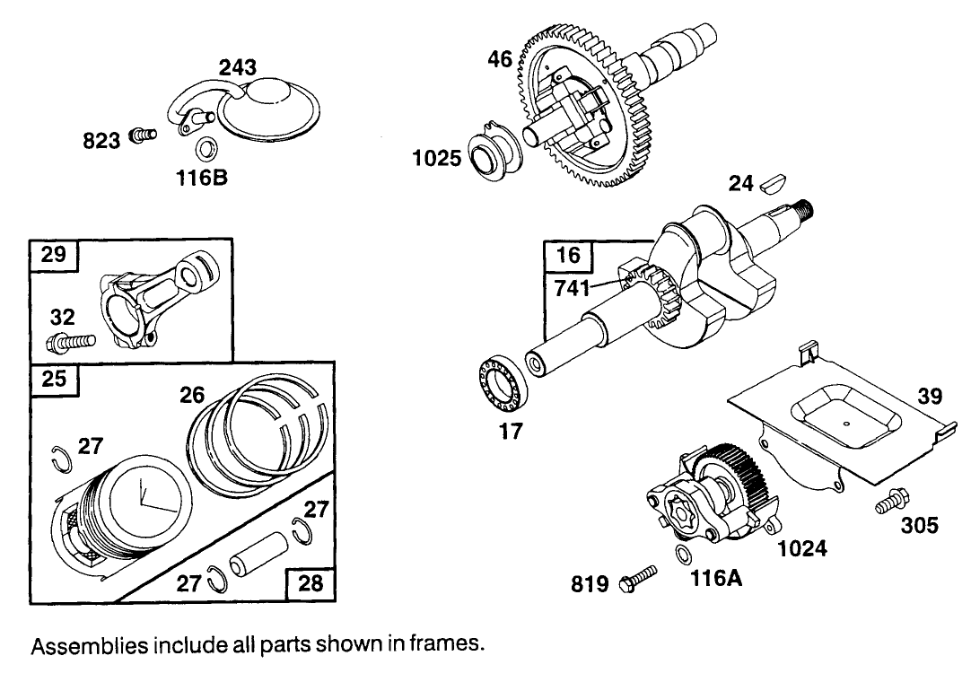 Engine Briggs & Stratton Model 303447-1233-A1
