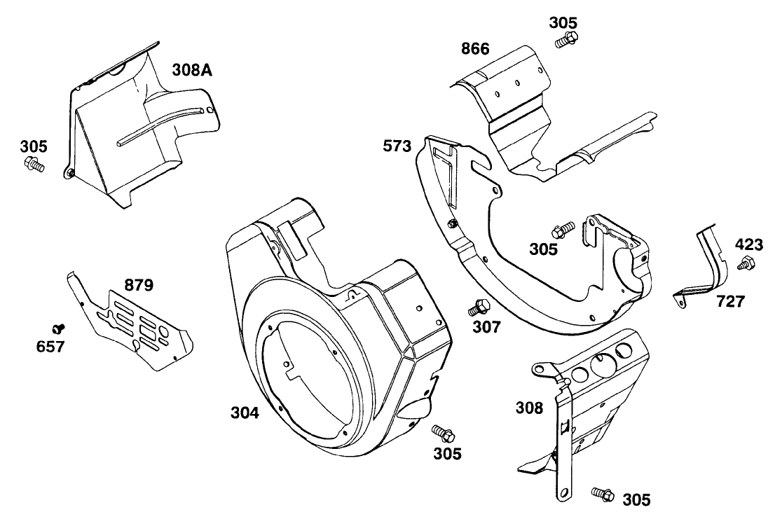 Engine Briggs & Stratton Model 303447-1233-A1