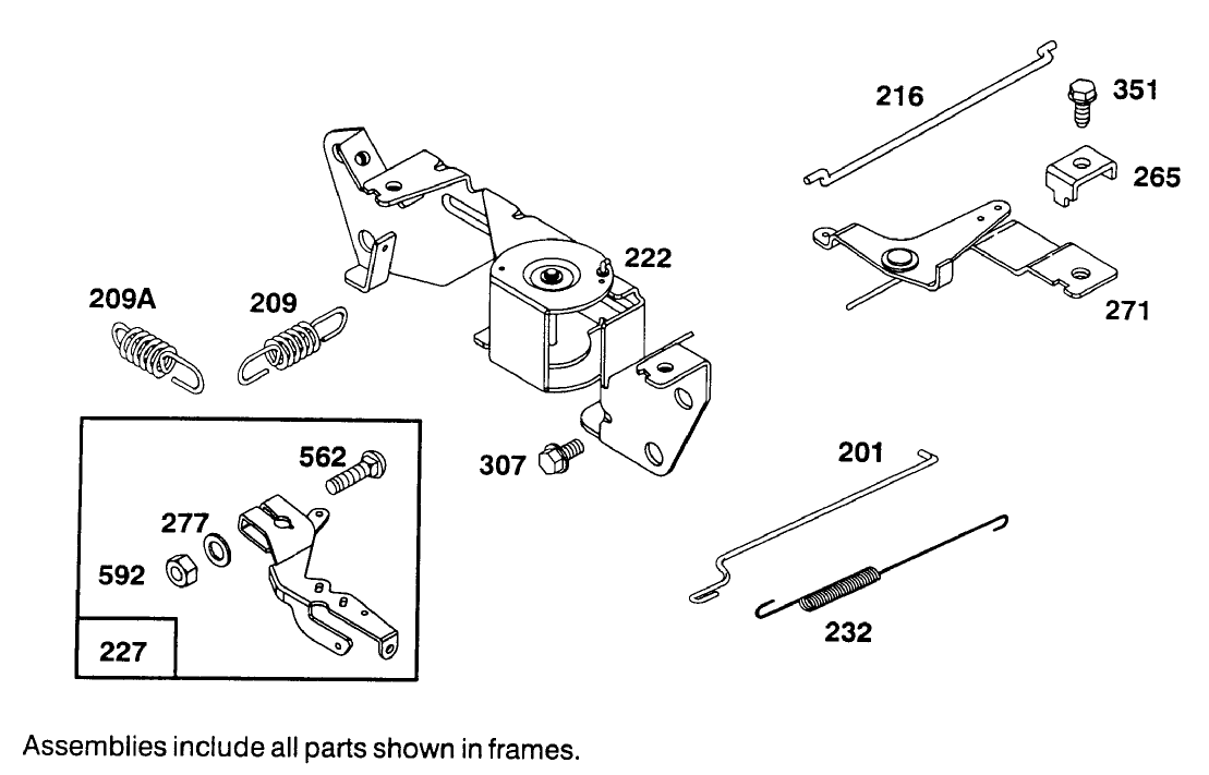 Engine Briggs & Stratton Model 303447-1233-A1