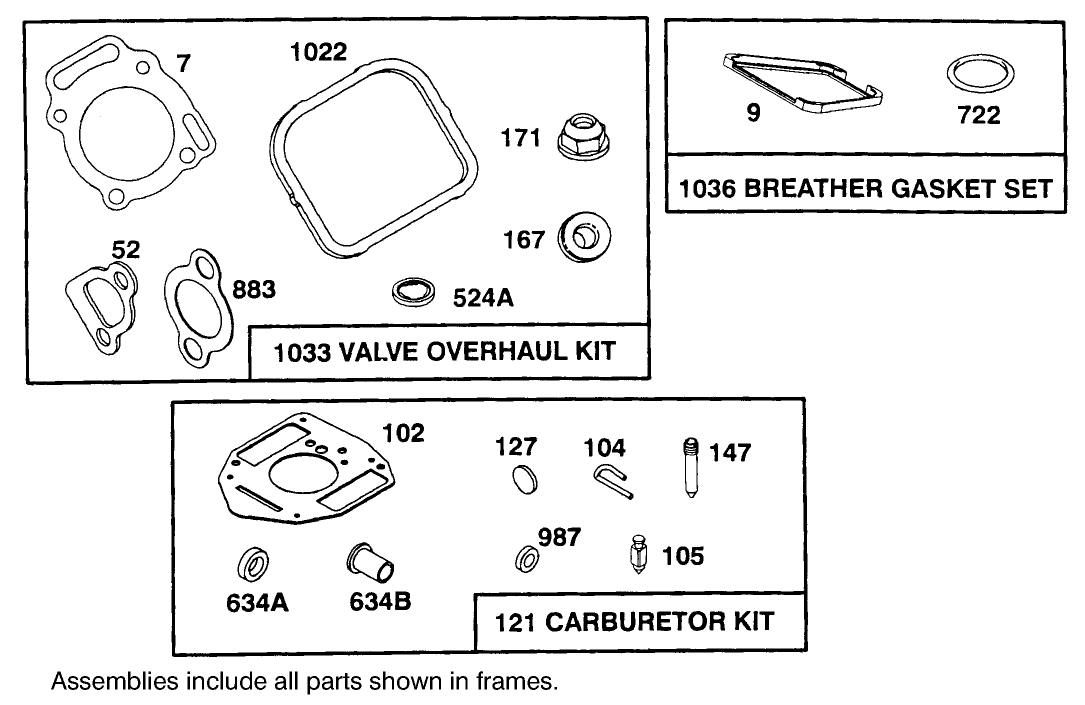 Engine Briggs & Stratton Model 303447-1233-A1