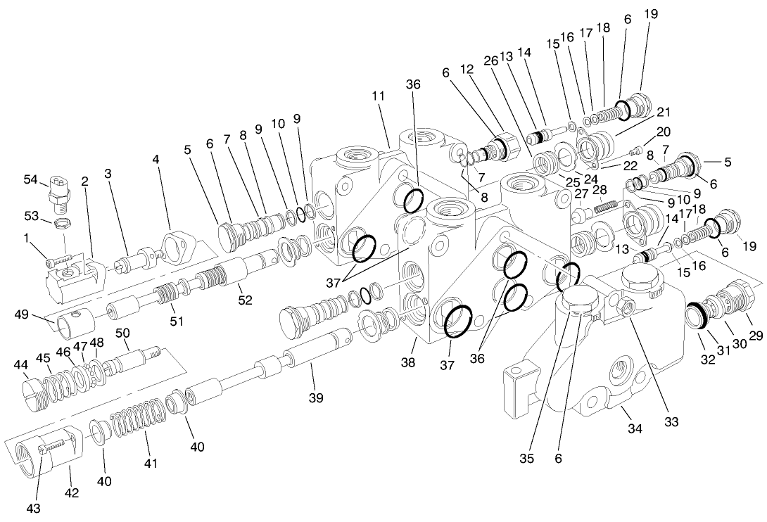 Control Valve Assembly No. 84-2203 (sections 1 And 2) (continued)