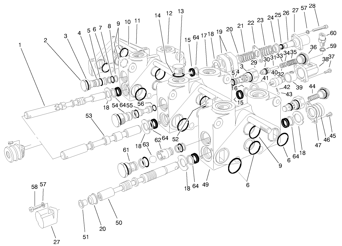 Control Valve Assembly No. 84-2203 (sections 3 Thru 5) (continued)