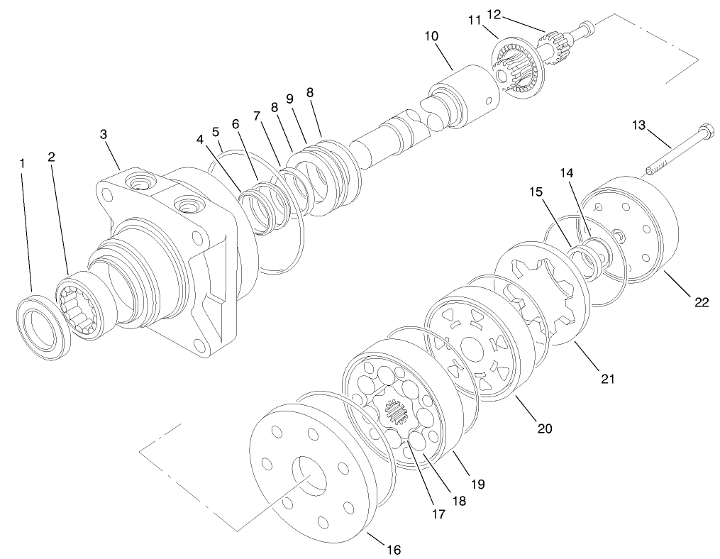 Hydraulic Drive Motor Assembly No. 92-9169