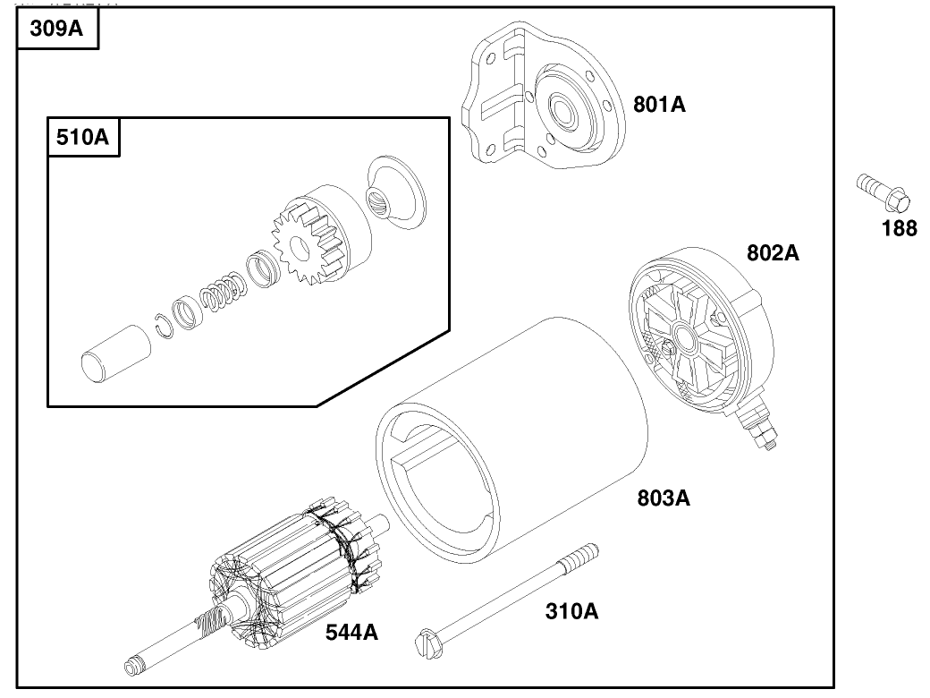 Engine Briggs & Stratton Model 303447-1179-A1