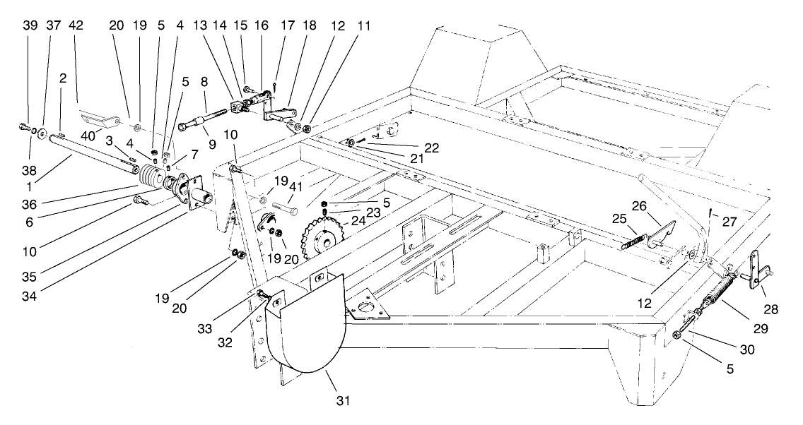 Jackshaft & Lifting Mechanism (model No. 07052)