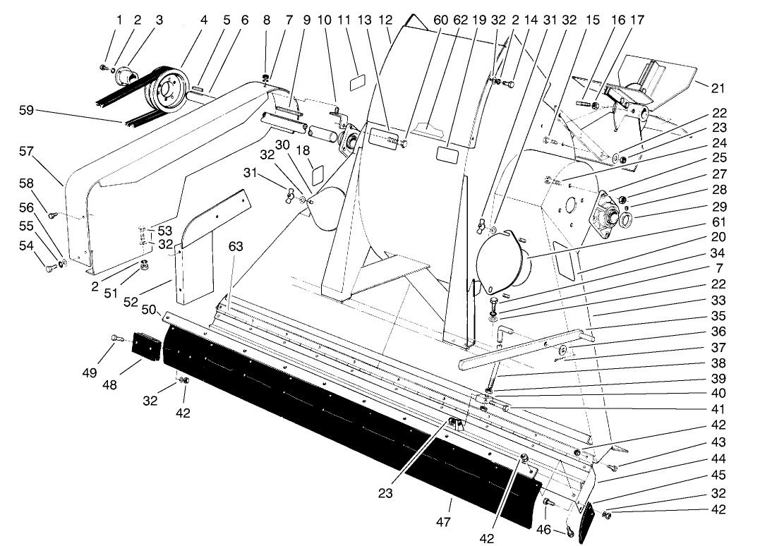 Blower & Throat Assembly (model No. 07052)