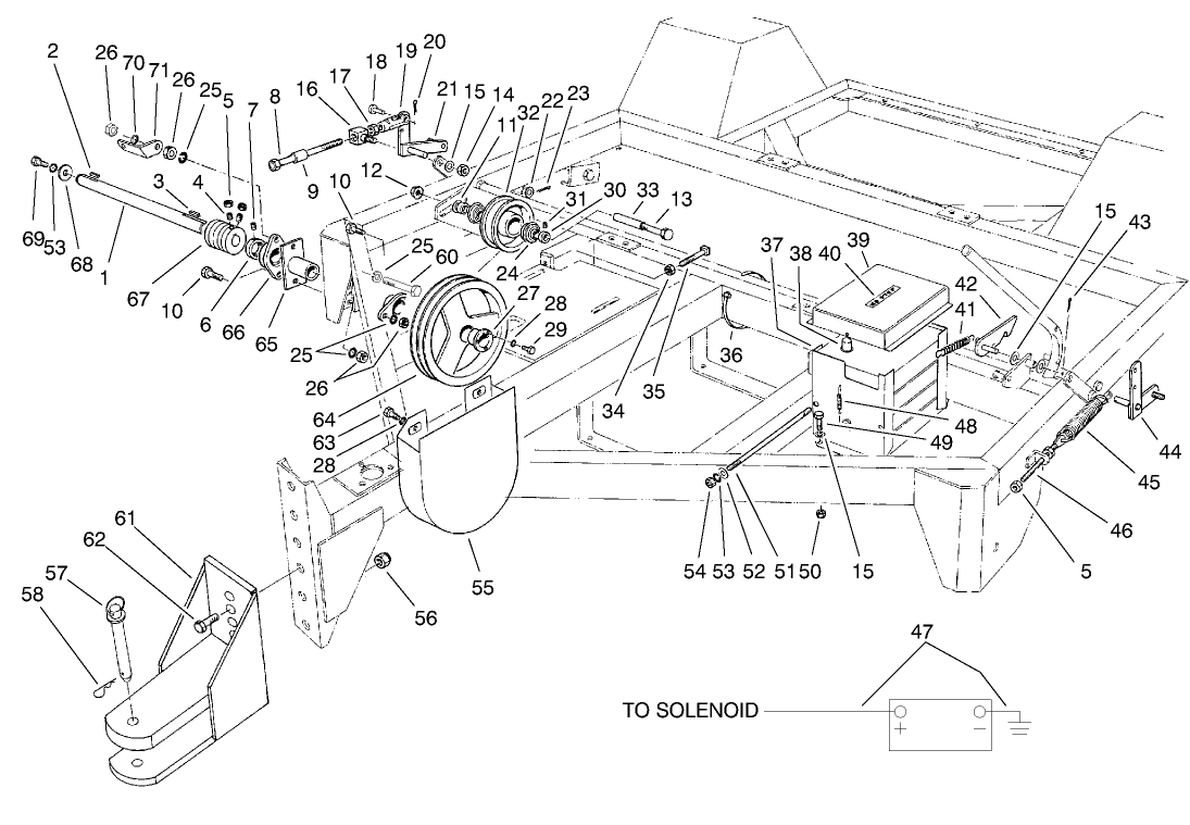 Jackshaft & Lifting Mechanism (model No. 07050)