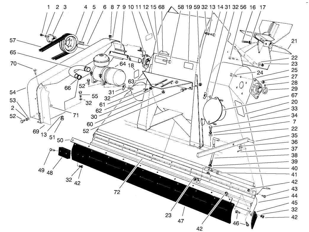 Blower & Throat Assembly (model No. 07050)