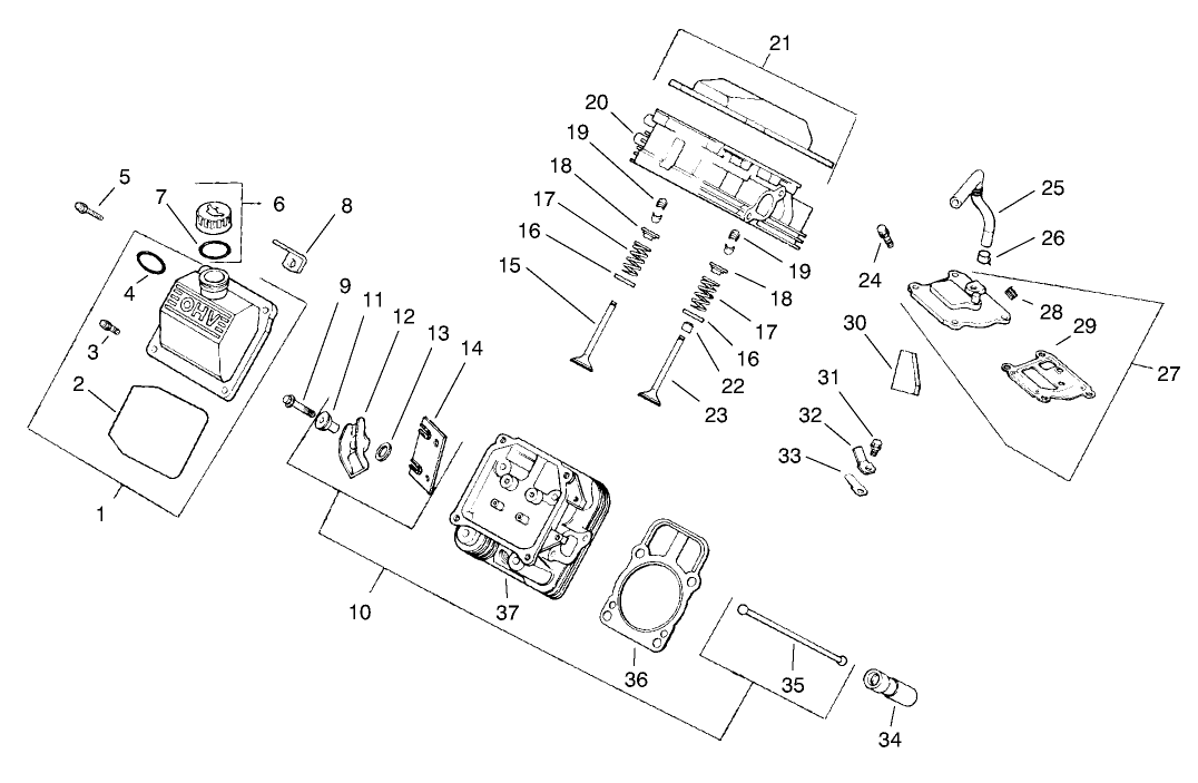 Cylinder Head, Valve, & Breather