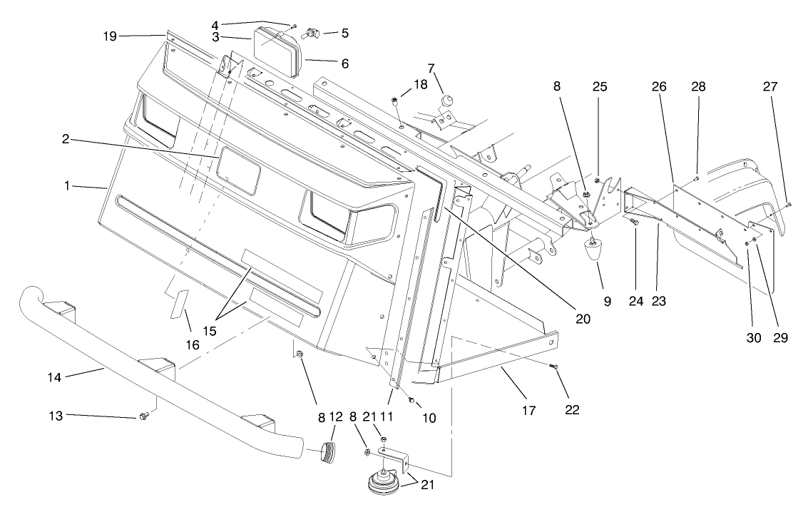 Front Bumper & Hood Assembly