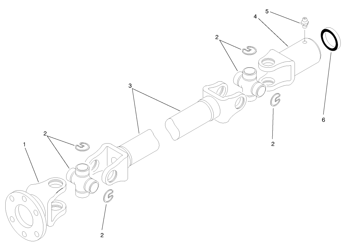 Differential Driveshaft Assembly No. 93-7116