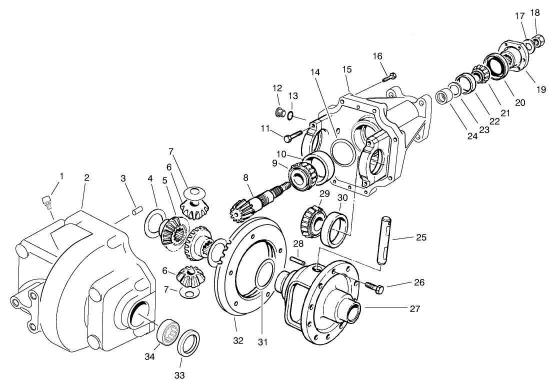 Front Differential Assembly No. 93-7054