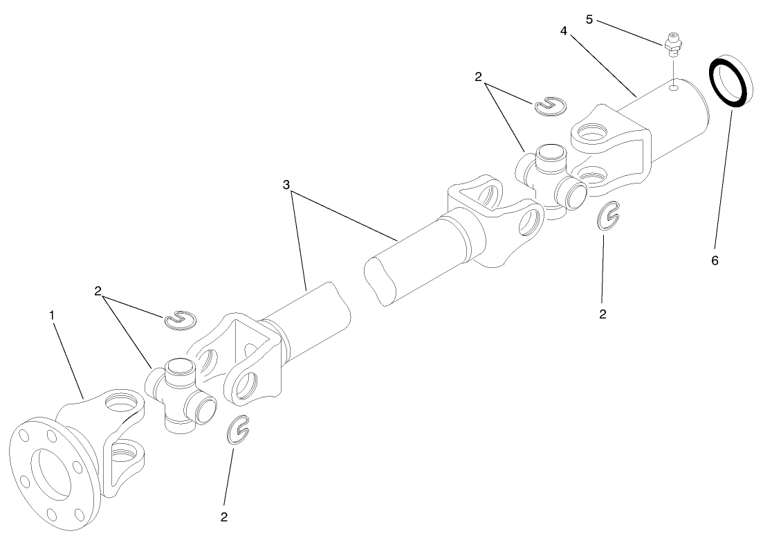 Differential Driveshaft Assembly No. 93-7116