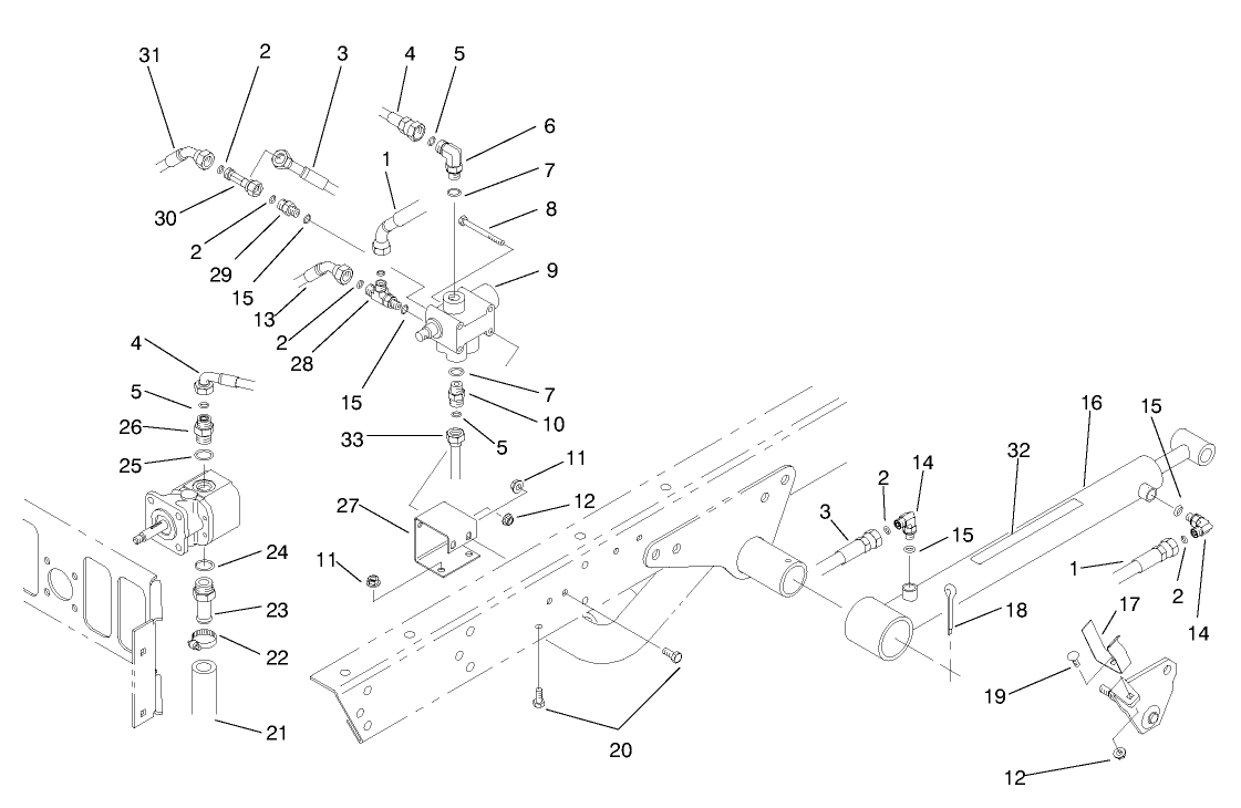 Lift Valve & Cylinder Assembly