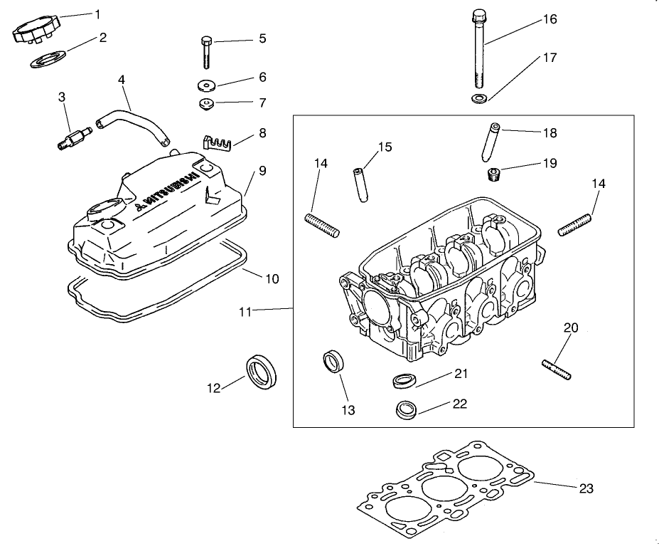 Rocker Cover & Cylinder Head Assembly