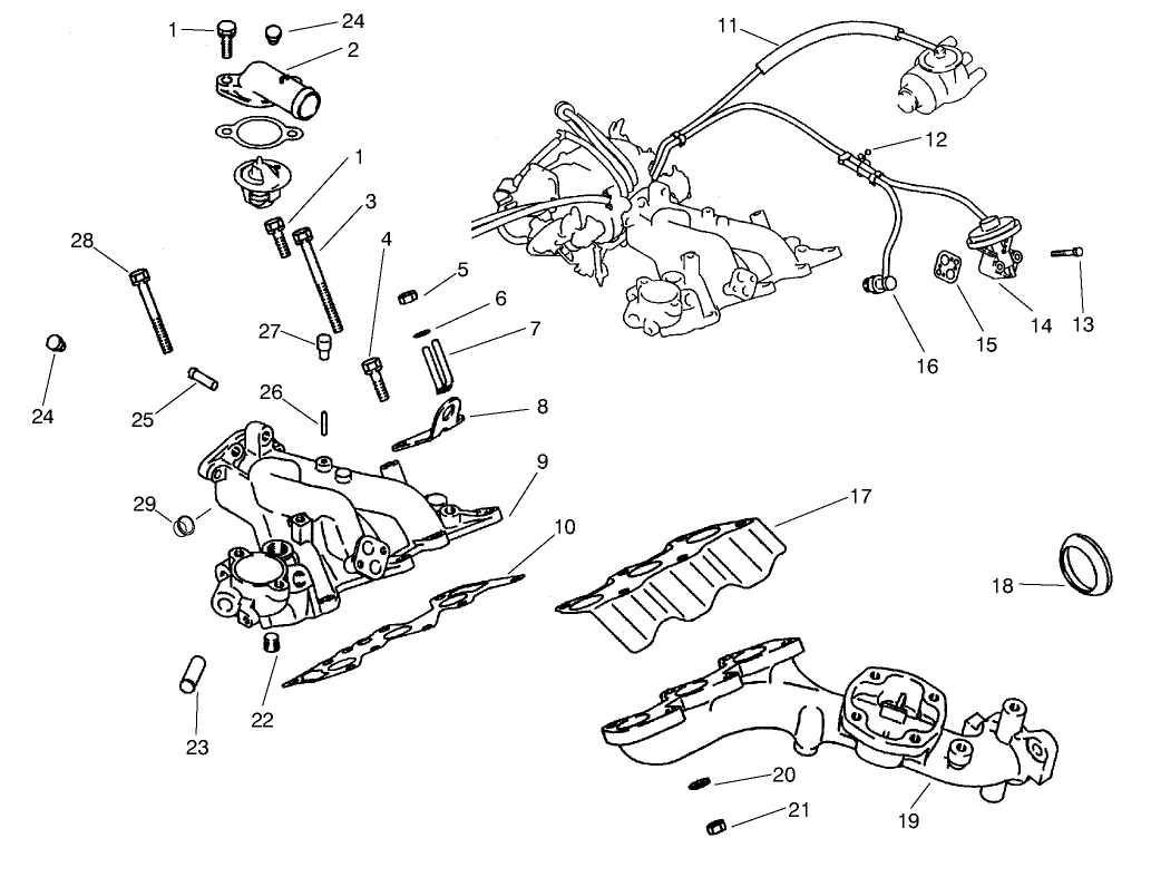 Exhaust & Intake Mnifold Assembly