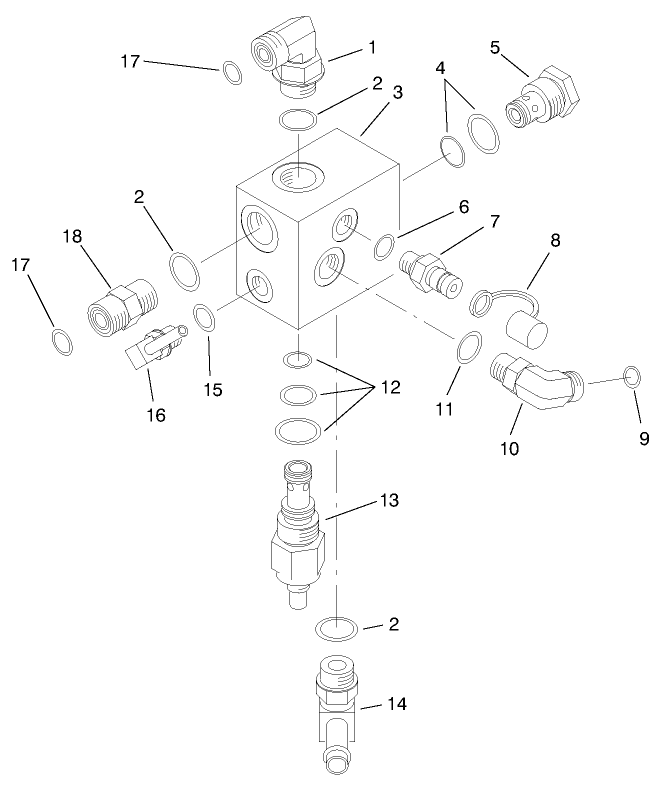 Counterbalance Manifold Assembly No. 92-5638