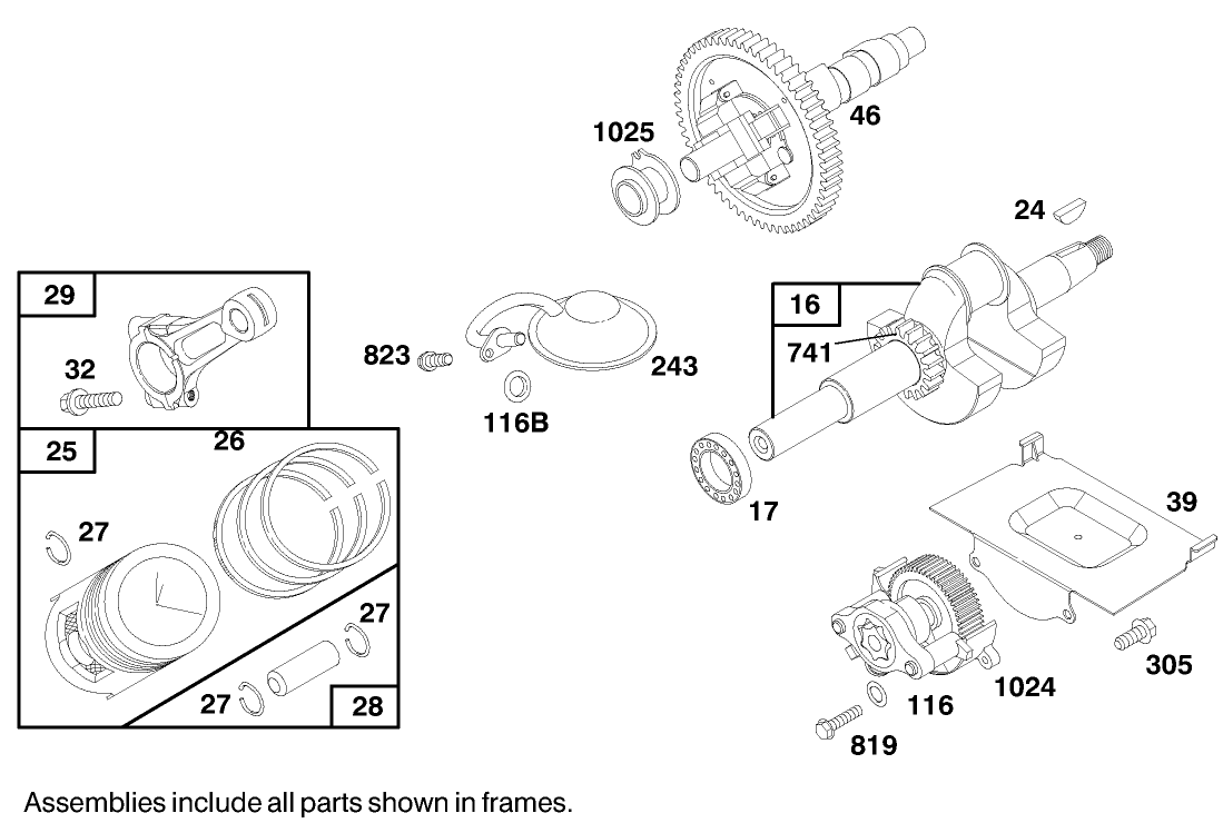Engine Briggs & Stratton Model 303447-0480-01