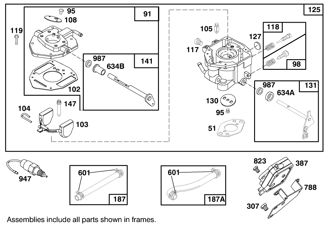 Engine Briggs & Stratton Model 303447-0480-01