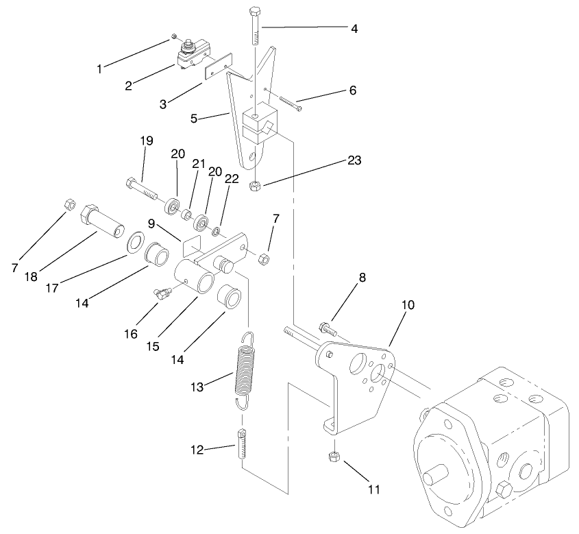 Pump Control Lever Assembly