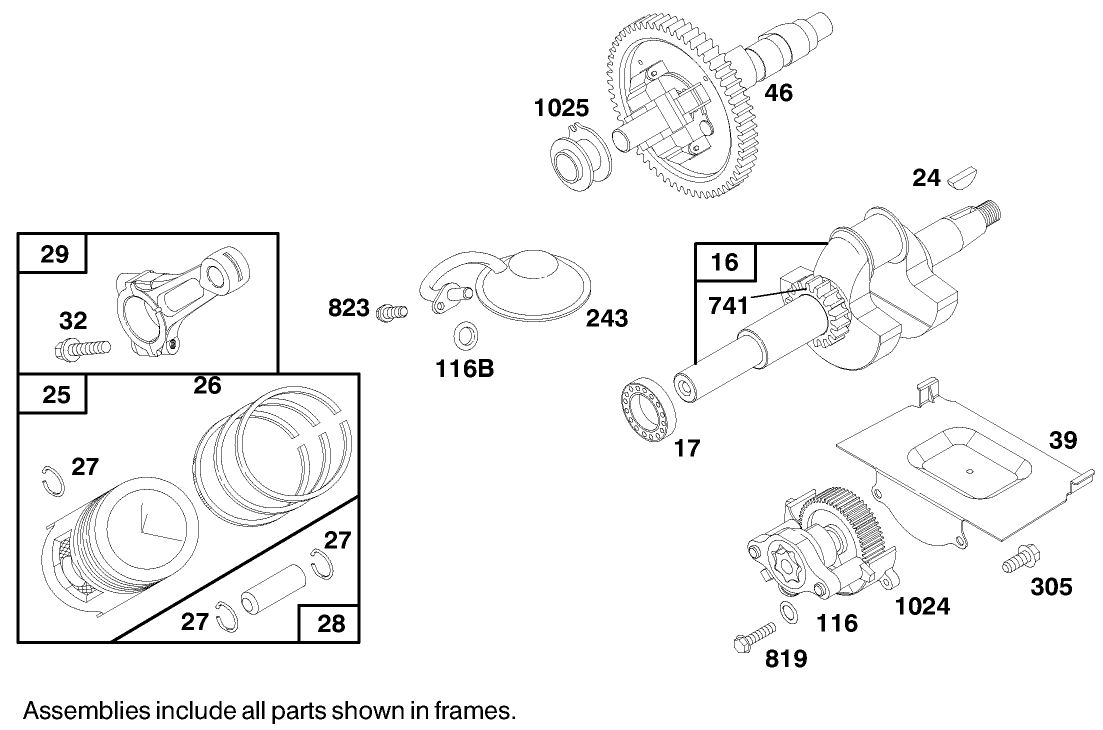Engine Briggs & Stratton Model 303447-0480-01