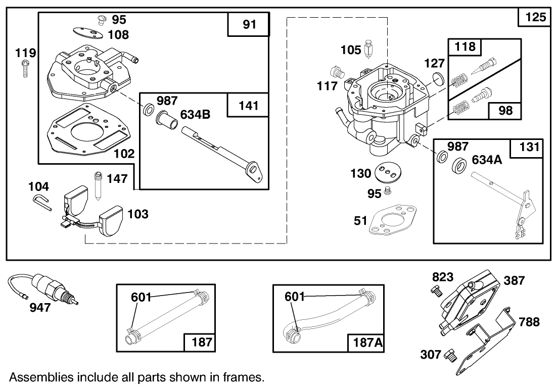 Engine Briggs & Stratton Model 303447-0480-01