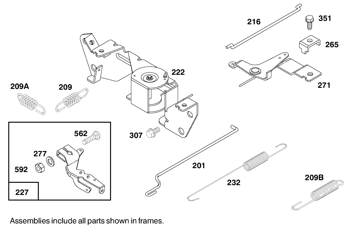 Engine Briggs & Stratton Model 303447-0480-01