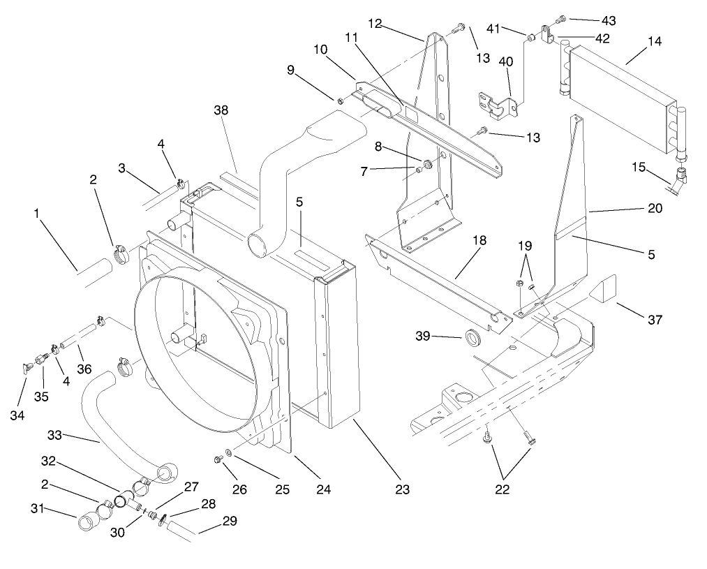 Radiator and Cooler Assembly